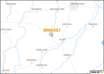 map of Amherst