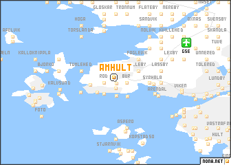 map of Amhult