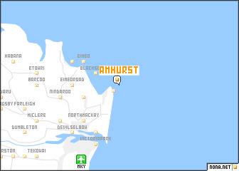 map of Amhurst