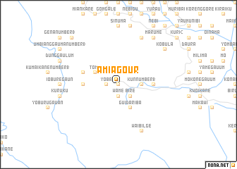 map of Amiagour