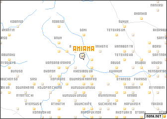 map of Amiama