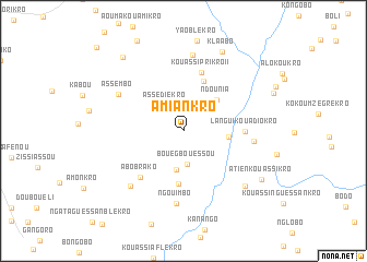 map of Amiankro