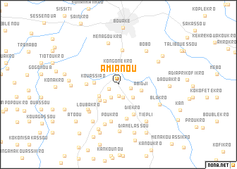 map of Amianou