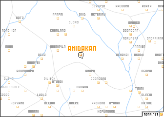 map of Amidakan