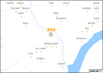 map of Amié