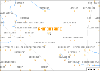 map of Amifontaine