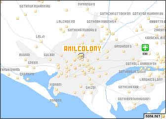 map of Āmil Colony