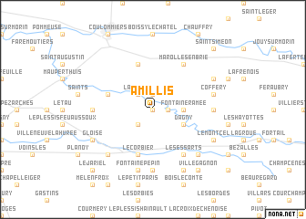 map of Amillis