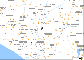 map of Amina