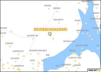 map of Amīn Bakhsh Dāhri
