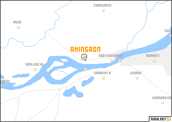 map of Amingaon