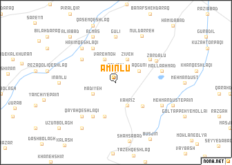 map of Amīnlū