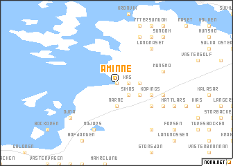 map of Åminne