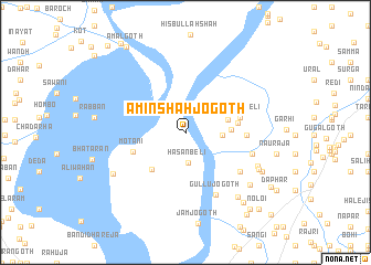 map of Amīn Shāh jo Goth