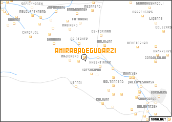 map of Amīrābād-e Gūdarzī