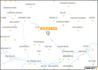 map of Amīrābād