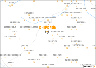 map of Amīrābād