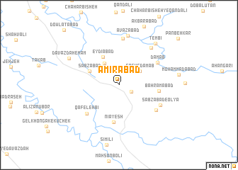 map of Amīrābād