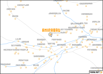 map of Amirābād