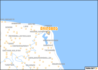 map of Amīrābād