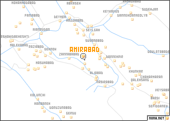 map of Amīrābād