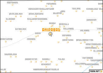 map of Amīrābād