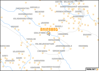 map of Amīrābād