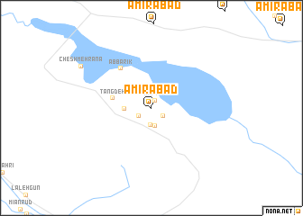 map of Amīrābād