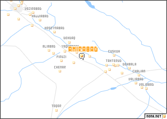 map of Amīrābād