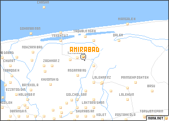 map of Amīrābād