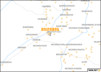map of Amīrābād