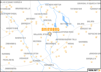 map of Amīrābād