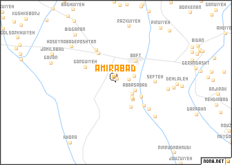 map of Amīrābād