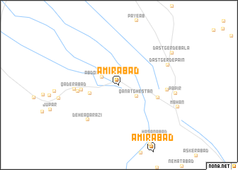 map of Amīrābād