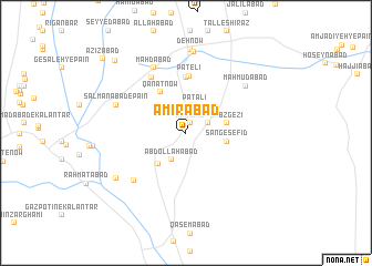 map of Amīrābād