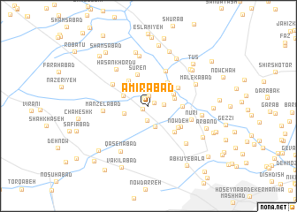 map of Amīrābād