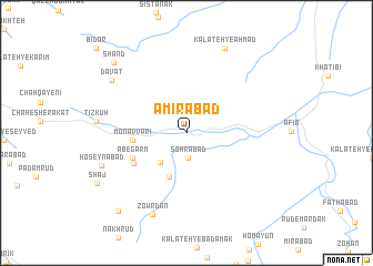 map of Amīrābād