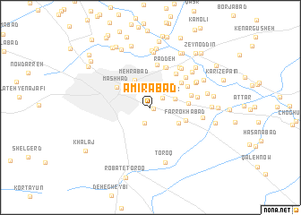 map of Amīrābād