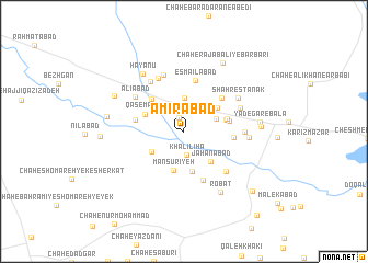 map of Amīrābād