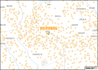 map of Amīrābād