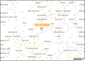 map of Amīrābād