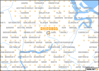 map of Āmirābād