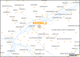 map of Amīrāhlū