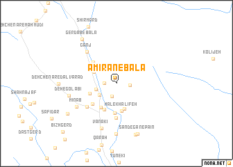 map of Amīrān-e Bālā