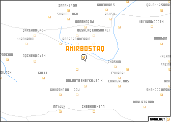 map of Amīr Bostāq