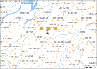 map of Amīrgarh