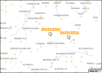 map of Amīr Kandī