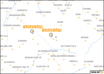 map of Amīr Kandī