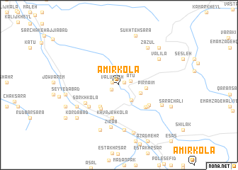 map of Amīr Kolā