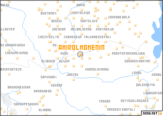 map of Amīr ol Mo\